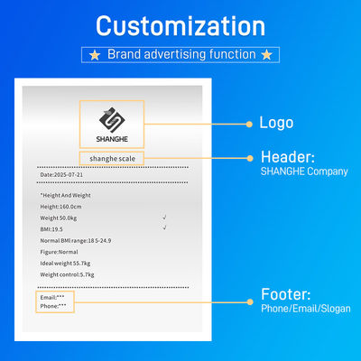 Ultrasonic Electronic Balance Bmi Measuring Pharmacy Hospitals Digital Height Weight Scale for Human with Printer