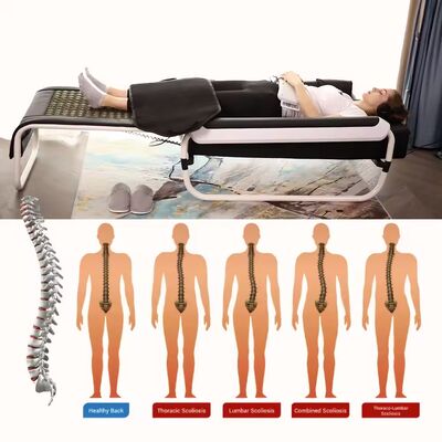 New Arrival Warm Rolling Stone Therapy Lumbar Relax Full Back V3 Jade Master Spine Relaxing Infrared Massage Bed