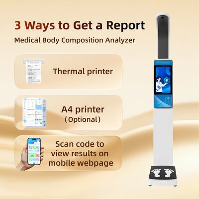 Height Weight Scale BMI LCD Intelligent Screen Thermal Printer Electronic Report Heart Rate Pharmacy OEM