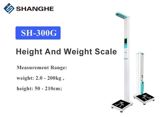 Large Lcd Display 7'' Medical Height And Weight Scales For Health Clubs