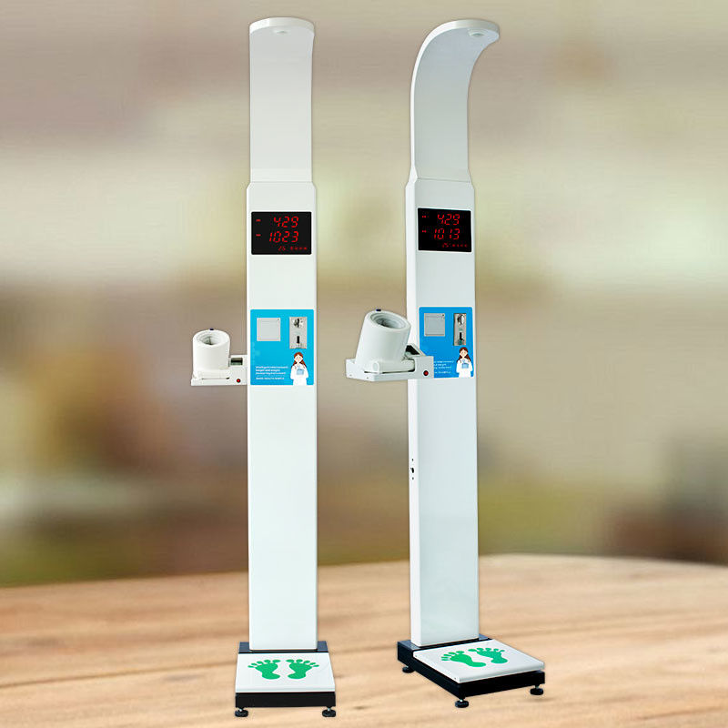 Ultrasonic Coin Operated Height Weight Scale BMI Health Body Weight Scales