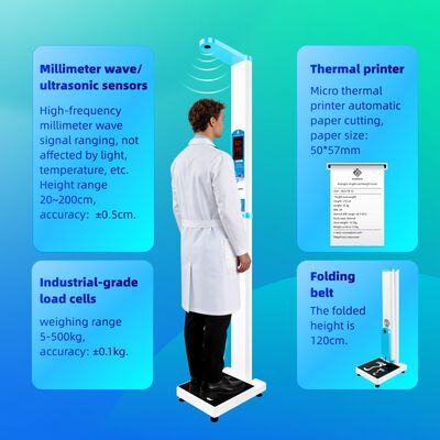 Health Height Weight Measurement BMI Ηλεκτρονική ζυγαριά ζύγισης με εκτυπωτή